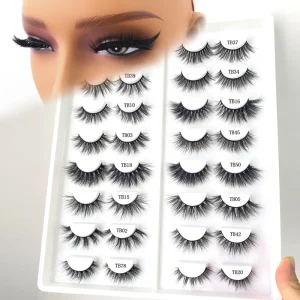 Fluffy 3d Eyelashes Factory Price Real Mink Eye Lashes 18mm Mink Eyelashes with Paper Boxes