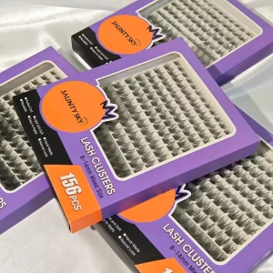 Fluffy C D Curl Superfine Band Custom Lash Kit Self Apply Eyelash Clusters Premade DIY Lash Trays Pre Cut Segment