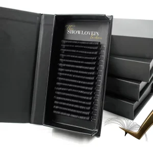 Fluffy Cashmere Lash Extension Tray Supplies B C CC D DD L M PBT Vegan Cashmere Matte Black Eyelashes Extensions