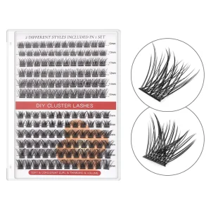 Fluffy Cluster Eyelashes Extension Premade Volume Fans Individual Eyelash Segmented Lashes Natural Fake Eye Lashes