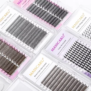 Fluffy Comic Spire Eyelash C D Curl 0.05mm Comic Shaped Premade Fans Manga Fairy Eyelashes Easy to Grafting