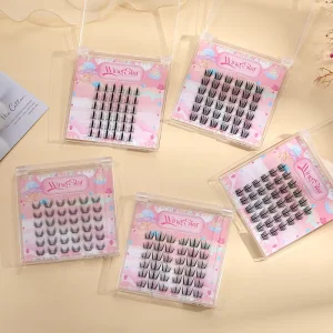 Fluffy DIY Cluster Eyelashes Knot-Free Self-Grafting Lashes