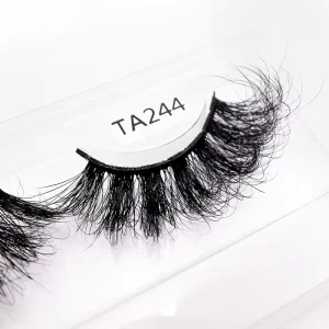 Fluffy Eye Lashes Bulk 20mm 25mm Long Messy Mink Lashes Thick Dramatic Eyelashes Volume Lashes Vendor