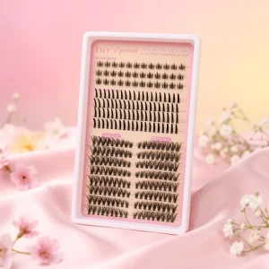 Fluffy False Eyelashes Dramatic Look Full Wispy Thick Lashes 8D Volume Faux Mink Cluster Lashes Fluffy Cross C D Curl Eye Makeup