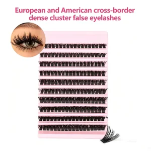 Fluffy False Eyelashes Multilayered Thick Heat Melted Cluster Lashes Large Volume