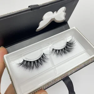 Fluffy Full Strip Eyelashes Vendors Faux Natural 3D Mink Lashes 16 18 mm Faux Mink Eyelashes
