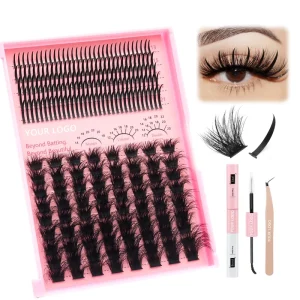 Fluffy Lash Cluster Kit Custom Logo Fairy Lash Extension Spike Eyelash Clusters