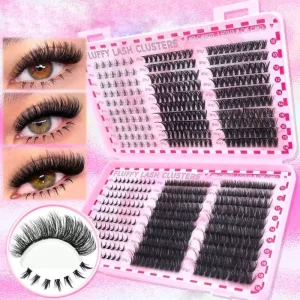 Fluffy Lash Clusters 10P 20P 30P 40P Cluster Lashes Segmented Eyelash Extensions Faux Mink Lashes DD Cluster Lash