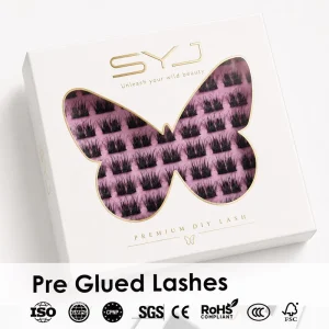 Fluffy Lash Extension Kit D Curl Natural Thick Cluster Lashes With Private Label Eyelash Clusters