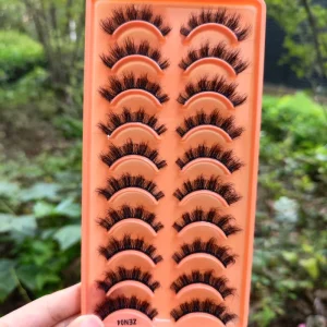 Fluffy Lashes 3D Faux Mink Lashes Natural False Eyelashes Dramatic Soft Volume Lashes Eyelash Extension Makeup
