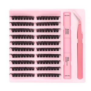 Fluffy Lashes Cluster Lash Supplier Cashmere Matte Black Eyelashes Extensions
