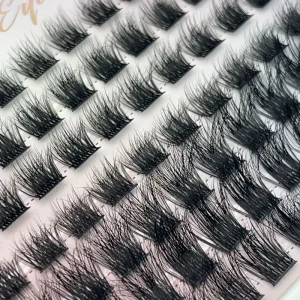 Fluffy Lashes Clusters Full Volume 8 16mm D Curl 0.07 Segment Eyelashes Diy Eyelash Extension
