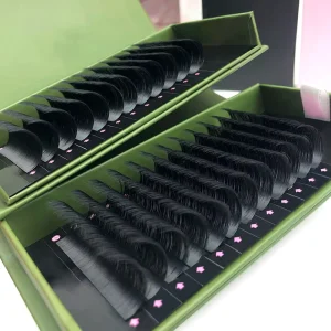 Matte Black Silk Lash Extension Trays Natural Long Super Soft Mink Cashmere Individual Eyelash Extensions 0.15mm BC