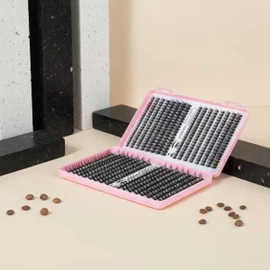 Fluffy Mega Volume Cluster Lashes D Curl Mixed Style Lash Clusters Soft Silk Fiber DIY Eyelash False Lashes Private Label