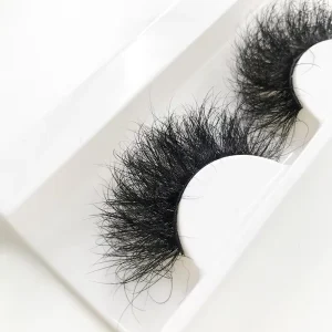 Fluffy Mink Eyelash 25mm Dramatic Long Mink Eyelashes Cruelty Free Lashes
