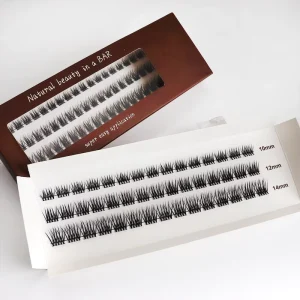 Fluffy Natural Looking Cluster Lashes Mix 8 16mm C D Curl Soft DIY Lashes Extension Individual Cluster Lashes