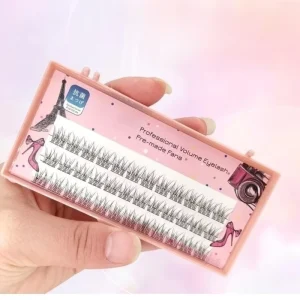 Fluffy Natural Segmented Eyelash Bundles Dramatic Soft 3D Individual False Eyelashes