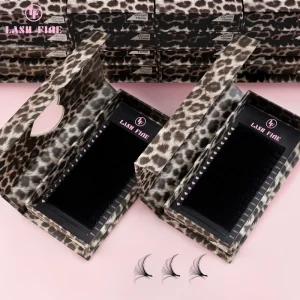 Fluffy Russian Eyelash Extensions 0.02-0.25mm C CC D Curl Cashmere Dark Volume Lashes