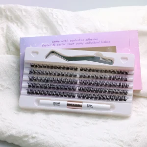 Fluffy Segmented Lashes Narrow Band Cluster Lashes DIY Cluster Lashes with Glue Supplier