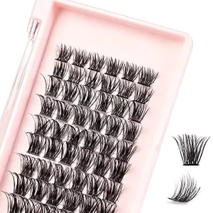 Fluffy Silk Faux Mink Eyelashes Volume DIY Individual C&D Curl