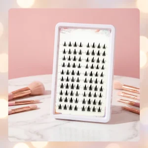 Fluffy Strip Lash Extensiones Clusters Kit Clusters Lash Extension Kit Cluster Lashes for US Europe Market