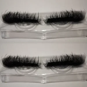 Fluffy Style Real Mink Eyelashes 15mm 25mm Wispy Strip Lashes with Spikes That Look Like Eyelash Extensions