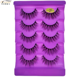 Fluffy Thick Curled False Eyelashes Dense Spike Full Strip Lash Extension Fur Makeup Eyelashes