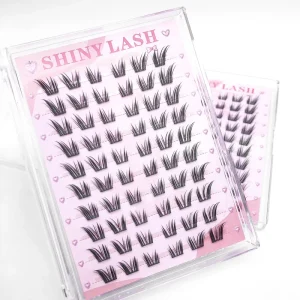 Fluffy Thick Lash Clusters No Glue Needed Volume Eyelashes Press on Self Adhesive Segmented Lashes Cluster
