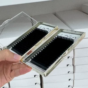 Fluffy Velvet Classic Cashmere Matte Lash Extensions Trays Custom logo Lash Extension Eyelashes