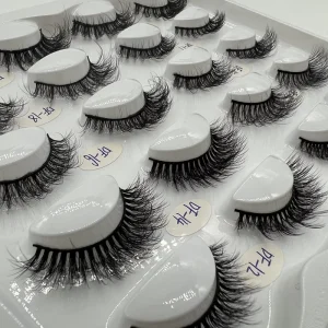 Fluffy Wispy Volume Bulk Strip Natural Look Lashes Faux Mink Eyelashes Fake Dramatic Soft Lashes