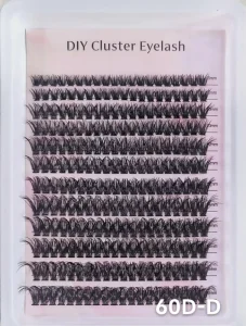 Fluffy fox Style Diy Clusters Lashes Diy Eyelashes Extension Pre Cut Cluster Lash Kit with 12 Liners