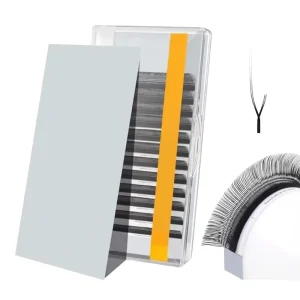 For 2D UU Double Tip Parallel False Eyelashes UU Shape Light Fine Natural for Flexible Compact Russian Volume Pre Made