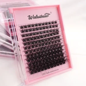 For DIY Cluster Eyelashes Segmented Fan Lashes for Enhancing Eye Makeup