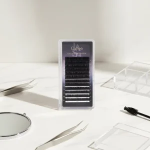 For High Quality PBT Fiber Full Volume Sparkle Matte Easy Fan Cruelty Free Vegan Handmade Individual Lashes Soft W Shape