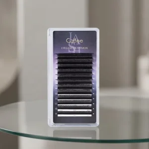 For High W Shape Split Tip Matte Sparkle PBT Fiber Natural Easy Fan Handmade Cruelty Free Vegan Lashes Eyelash Extensions