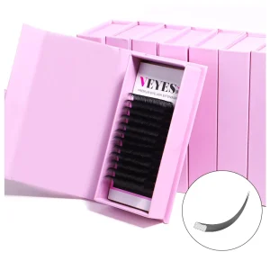 For Super Soft Split Tips Eyelash Flat Lashes 0.15 C D Curl Eyelash Extensions Individual Cashmere Ellipse Vegan Cruelty Free