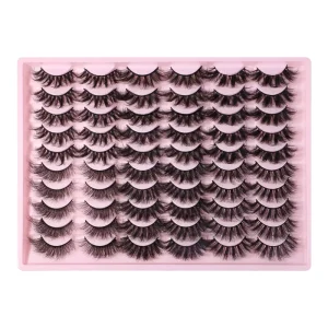 For Top Selling Vegan for Lash Natural Band Handmade Eyelashes Vendor Tapered Wispy 3D Vegan False Faux Mink