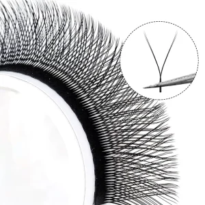 For YY Lash Volume Eyelash Extensions Double Tip LC BC Natural Long Cruelty Free Vegan Korean PBT High Quality 3D