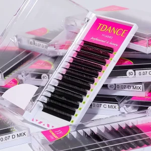 For Yy Design Individual False Eyelashes Black Soft Y Shape Korean PBT Cruelty Free Vegan Natural Long for Lashes Extension