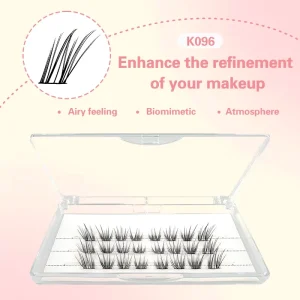 Foreign Trade K096 Handmade Fox Flake Cluster False Eyelashes 3D Mink Cruelty free 3 Rows DIY Oblique Flying Straight