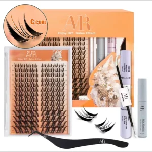 Fox DIY Lash Segment Waterproof Cluster Lashes Ultra Thin Band Invisible Soft Handmade Diy Lash Extensions Kit