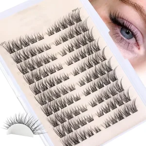 Fox Eye Lashes Seductive Slanted Flying Style Synthetic Hair Eyelashes Intoxicating Siren Gaze Alluring Cat Eye Look Sexy