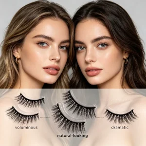 Fox Eye Wispy Cluster Lashes Wing Tail Segmented False Eyelashes for Beauty Salon