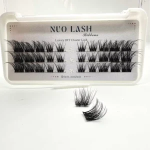Fox Lashes Synthetic Hair 3D for Effects Slant Lashes Handmade False Eyelashes Pre Cut Segment Diy Cluster Lashes