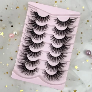 Fox Style Eyelashes Cool Fox Eyelashes Manga Full Strip Angled False Eyelash Set