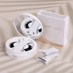 Fox style Magnetic One piece Integrated case Without Adhesive magnetic Adhesive Eyelashes