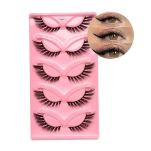 Foxy Angel Wing Natural Silk Full Strip Eyelashes Foxy Winged Half Cat Eye Eyelashes
