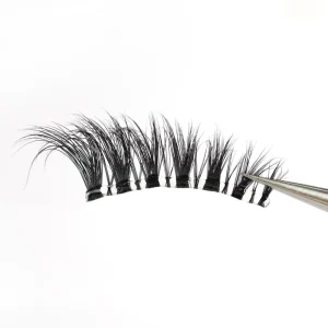 Foxy Eye Eyelashes Strong Hold 5 7 Days Pre Glued Lashes Faux Mink Half Strip Lashes Self Adhesive Eye Lash