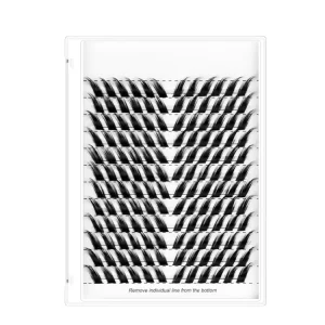 Foxy Style Lash Clusters 12Rows Cluster Lashes Individual Natural Look D Curl Cluster Lashes DIY Eyelash Extension