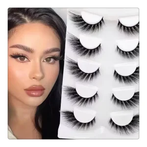 Foxy Winged Cat Eye Lashes Angel Wing Natural 3D Mink Eye Lashes Private Label False Eyelashes